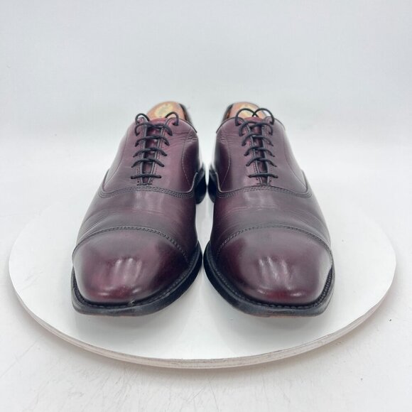 Allen Edmonds Park Avenue Men Size 9B Brown Leather Cap Toe Oxford Dress Shoes - Picture 2 of 12